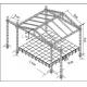 Concert Aluminum Stage Truss Tower With Roof Stage 760mm X 600mm