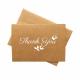 4 * 6 Inches Size Kraft Paper Card , Thank You Greeting Card With Matching Envelopes