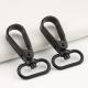 25mm Metal Spring Clips Hooks Eco-friendly Black Snap Hook for Bag Lanyard Accessories