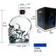 Custom Color 750 ml Lead-free Skull Glass Bottle with Cork Stopper Lead-free Material
