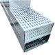 Customizable Length Stainless Steel Cable Tray With Ventilation Feature Silver Finish