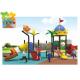 Outdoor Playground Equipment Kids Outdoor Plastic Slide With Climbing Net