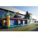 Custom Made Inflatable Jungle Obstacle Course Flame Retardant