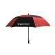 Black Red Double Canopy Windproof Golf Umbrellas Wind Resistant Grip Plastic Handle