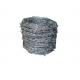 Single Twist 4 Points Stainless Barbed Wire 25kg / Coil 15mm Barb Length For Safety