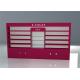 Pink Fashion Cosmetic Store Furniture / Makeup Display Showcase With Led Light