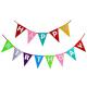 Decorative Pennant String Flags Eco - Friendly Birthday Theme Colorful For Party