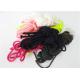 Black Polyester Rope Customized Size Twisted For Pants Hoodies  Garments