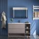 Mirrored Bathroom Sinks And Cabinets Vanity Cupboard Resin Basin