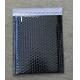 black shiny metallic bubble mailer 180*250+40 gloss waterproof metallic bubble envelop for shipping