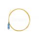 SC Connector Multimode Fiber Optic Patch Cord OM4 Low Insertion Loss OFN 1 Meter Pigtail