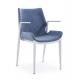 Stainless Steel Frame 46cm Luxury Dining Chair With PU
