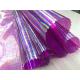 Purple Color Plaid Tpu Laminated Fabric 0.15mm For Candy Bags / Ladies Coats