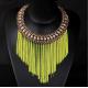 TPN-8 fluorescent short metal chain necklace tassel necklace wholesale