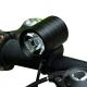 Black Front High Power LED Bike Light 3 - 15 Hours Working Time OEM Service