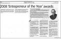 China Daily - 2008   Entrepreneur of the Year   awards