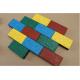 50*50cm Rubber Sports Flooring Thickness15-40mm Weight 3.6kg-8.4kg