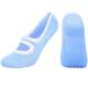 Blue Ladies Ballet Yoga Grip Socks Professional Anti Slip Bandage For Sports Pilates