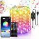 RGB Outdoor Waterproof String Fairy Lights LED Lights Changing Rope For Christmas