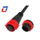 Low Power Waterproof Cable Connector IP67 6 Pin Male Female Connector
