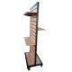 Custom Made Retail Two Sideds Slatwall Display Stand Metal Or MDF Material