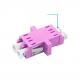 Loading Test ≥ 70 N Fiber Optic LC/PC LC/PC OM4 Multimode Duplex Adapter with Flange