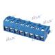 Blue 5 Mm Pitch Terminal Block Connector Female Type 150V 10A Rated Current