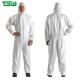 45gsm 75gsm White Disposable Microporous Coveralls With Hood