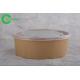 Cafeterias Disposable Paper Bowls With Lids Hard Strong No Smell PE Lining