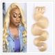 613 Blonde Color 100% Virgin Cambodian Wavy Hair Extensions Full And Thick Ends