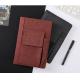 Printed Style Custom A5 Pu Leather Office Journal with Pen Holder and Phone Pocket