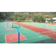 Silicon Polyurethane Sport Court Flooring IAAF Shock Absorption