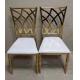 Rental Banquet Reception Stackable Stainless Steel frame wedding chair Chiavari chair