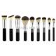 Eco Friendly Taklon Bristles Makeup Brushes Aluminum Ferrule