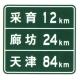 Guide Road Sign Disc High Speed Way Place Sign Sheet Maker Direction Aluminium Sheets Distance Signs Board For Sale