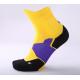 Orange Custom Sports Socks For Running Eco - Friendly Sweat - Absorbent