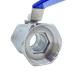 Nominal Pressure Pn16 304 1PC Stainless Steel Ball Valve with Manual Driving Mode
