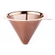 Professional Reusable Paperless Coffee Dripper Double Mesh Rose Color