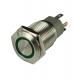 Small 16mm Latching Push Button Switch Metal IP65 Rating Round Shape