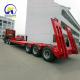 3 Axle Standard 13m Length Lowbed Lowboy 30 Ton Low Flatbed Semi Trailer for Transport
