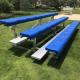 3 Rows Aluminum Outdoor Bleacher Seating For Playgrounds Gymnasiums