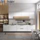 Modern Kitchen Cabinets with Wall Cabinet Shelf Storage and E0 Grade Wood Melamine Design