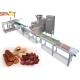 Stainless Steel Auto Meat Strip Traying System Cold Extrusion Pet Treat Line