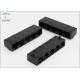 Black Housing Modular Jack 1 x 5 Ports RJ45 Multiport Connector For PC Motherboard / Card