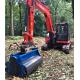 New Orange/Black Excavator Flail Mower with Mechanical Power Source