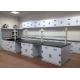 Seamless Welding Chemistry Lab Tables Polypropylene Counter Drawer / Handle