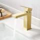 12L/Min Brushed Gold Bathroom Basin Faucet For Office Building