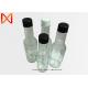 Black Cap BBQ Hot Tomato Sauce Bottle Woozy Style Clear Round Shaped Transparent