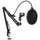 32mm Desktop Mic Stand With Pop Filter