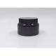 Black Hair Mask Body Scrub Cream PET Plastic Jar 130ml 500ml